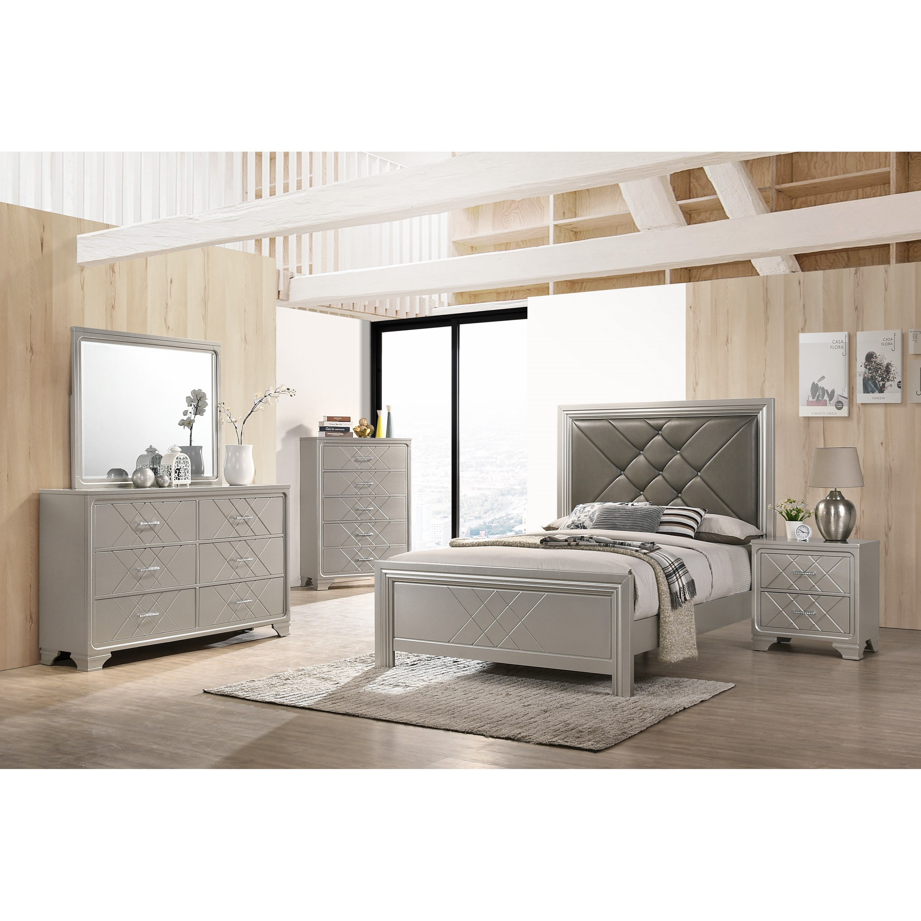 Crown Mark Phoebe Queen Bedroom Group Pedigo Furniture Bedroom Groups